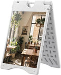 Vinsetto A Frame Sandwich Board Signs Outdoor Weighted Tank 22" x 28" White