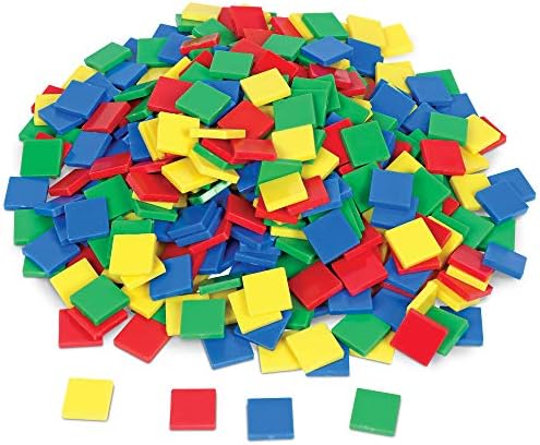 Learning Resources Square Color Tiles, Set of 400