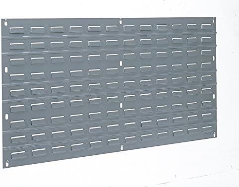 Akro-Mils 30136 Heavy Duty Wall Mount Garage Storage Steel Louvered Panel | Wall Storage Bin Hanging Organizer System for AkroBins, 36-Inch W x 19-Inch H, 4 Pack, Grey