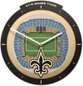 YouTheFan NFL New Orleans Saints StadiumView 3D Wall Clock
