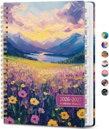 Planner 2026-2027, Weekly & Monthly Academic Calendar, Jul 2026 – Jun 2027