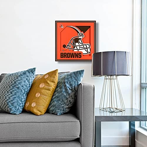 YouTheFan NFL Cleveland Browns 3D Logo Series Wall Art