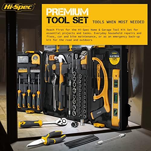Hi-Spec Home Garage Mechanics DIY Tool Kit Handyman Auto Car with Toolbox