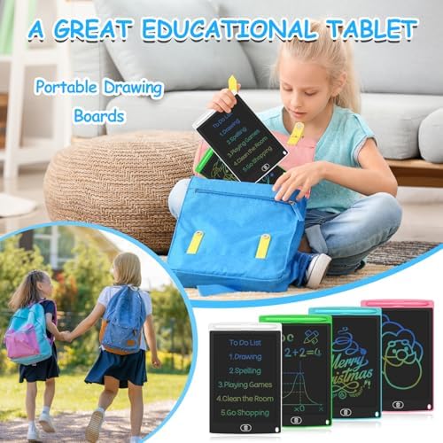 LCD Writing Tablets for Kids Bulk 16 PCS 8.5" Reusable Drawing Pads for Kids Doodle Boards for Class Party Favors Return Gifts for Kid Boys Girls Children's Day Toys Kids Drawing Tablet (16)