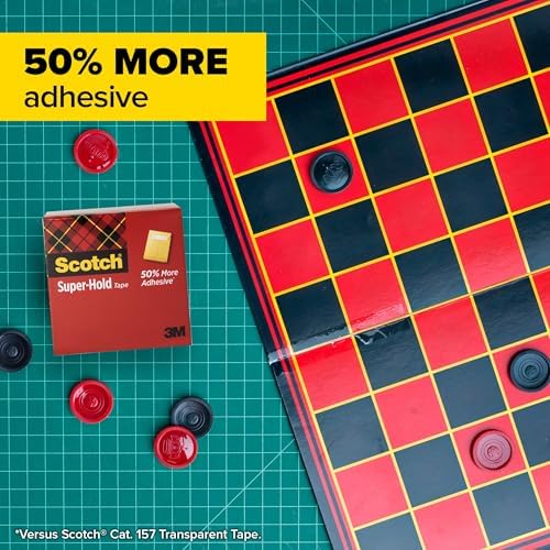 Scotch Super-Hold Tape, 10 Rolls, Transparent Finish, 50% More Adhesive, Trusted Favorite, 3/4 x 1000 Inches, Boxed (700K10)
