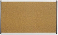 Quartet Bulletin Board, 30" x 18", Corkboard, Cubicle, Arc, Aluminum Frame (ARCB3018)