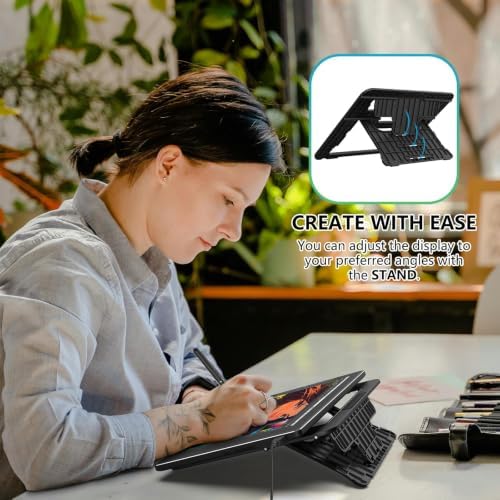 VEIKK VK1200 V3 11.6" Drawing Tablet with Screen,Adjustable Stand