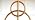 JONATHAN Y Haines Modern Circle Table Lamp 26" Metal Marble, Gold Leaf
