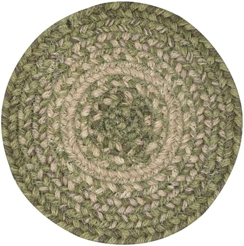 Homespice Grassland Braided Trivets Ideal as Pot Holders, Round 8" Set of 3