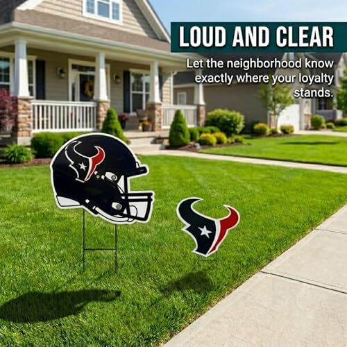 NFL Logo & Helmet 2 Pack Yard Sign Set