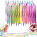 36 Colors Erasable Gel Pens, 2025 Upgraded Retractable Colored Pen with Fine 0.7mm Tip, Multi Color Nurse pens, Erasable Pens Multicolor for Office, School Supplies (36 colors)