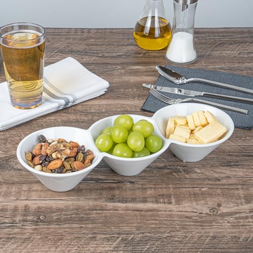 Restaurantware 18 oz Round White Porcelain Modern Bowl Set