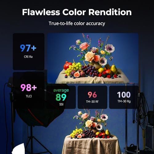 SmallRig RC 60B COB Video Light, Portable Continuous Output Light