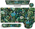 LIMKRIAN Floral Large Desk Mat Set, Green Mouse Pad with Wrist Rest
