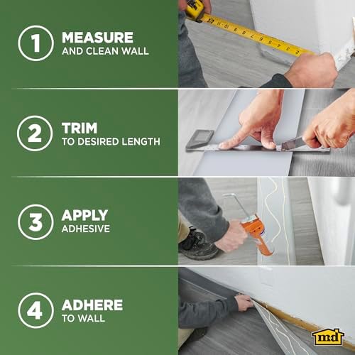 M-D Building Vinyl Wall Base, Brown, 4in x 120ft