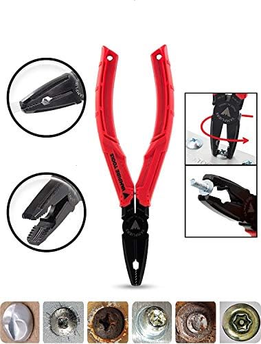 VAMPLIERS 6.25" Stripped Screw Extractor Pliers Black Oxide Coating BRUTE™