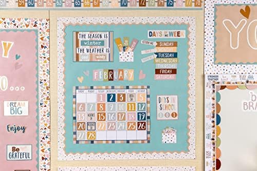 Teacher Created Resources Everyone is Welcome Calendar Classroom Bulletin Board Decor (TCR7119) (Pack of 2)