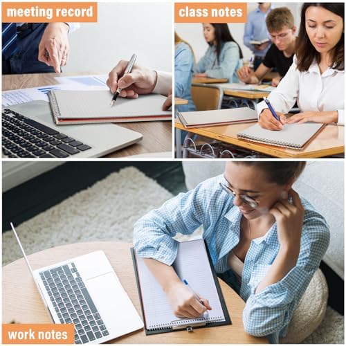 Resurhang 6 Pack Office Steno Pads, Assorted Color, Classic Style