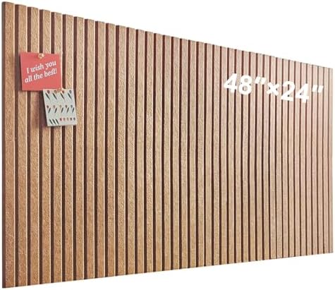 Large Felt Bulletin Board 48" x 24", Burnt Orange