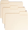 Smead SuperTab File Folder, Oversized 1/3-Cut Tab, Letter Size, Manila, 24 Per Pack (11920)
