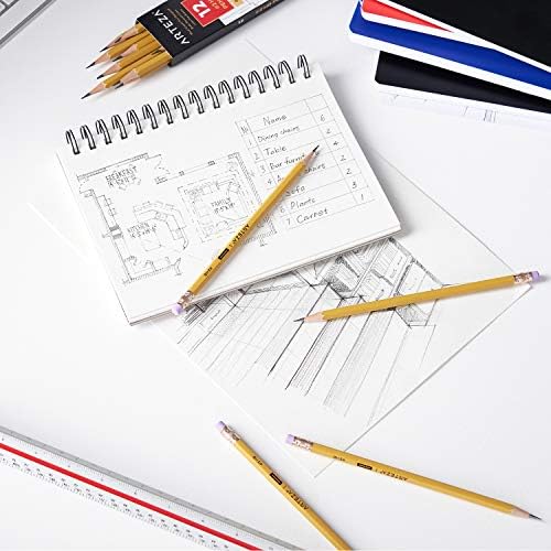 ARTEZA #2 HB Pencils, 48 Count, Pre-Sharpened, Latex-Free Erasers