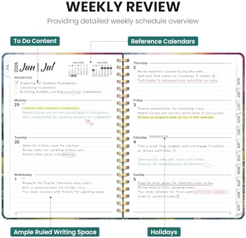 ZOTIA Planner 2026-2027 Weekly & Monthly Calendar Planner Jul 2026-Jun 2027