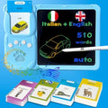 Writing Drawing Tablet with Talking Flash Cards - Italian Blue