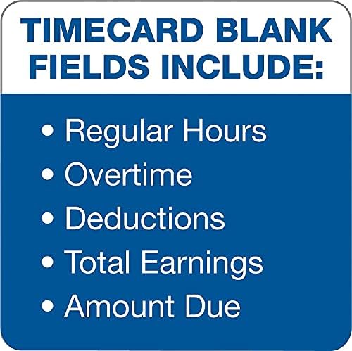 TOPS 1261 Acroprint/Amano/Cincinnati/Lathem Time Card, Weekly, 3 3/8 x 8 1/4 (Box of 500) , Manila