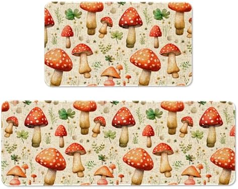 Kitchen Rugs and Mats Set of 2,Floor Mats for Home Kitchen Decor Mat