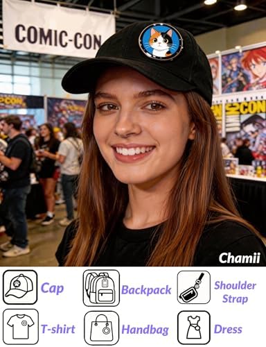 Chamii AniPin Pro Digital Pin/Badge, Electronic Button with LED Screen, Customizable Anime Style Badge with Dynamic Touch Screen, Ita Bag Accessory for Parties, Fan Events, Cosplay, Concerts and Anime Fans, Powered by Beambox(Nikko) Tech