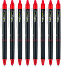 PILOT FriXion Synergy Clicker Erasable, Pack of 8, Red