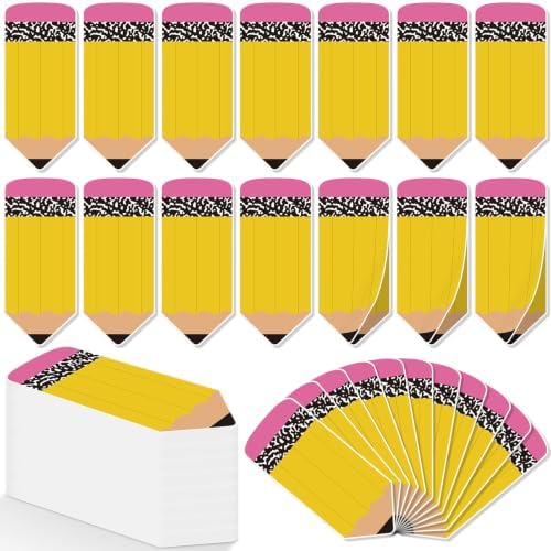 Back to School Sticky Notes Pencil Note Pads Classroom Supplies