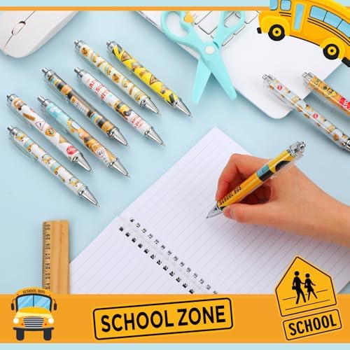 50 Pcs Bus Driver Pens Appreciation Gifts Bulk Funny Ballpoint Pens Motivational Inspirational Thank You Gift for Employee Coworker Student Office Supplies
