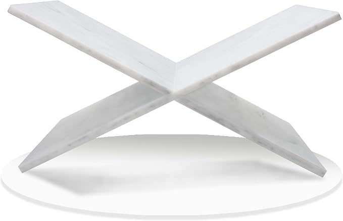 Clear Acrylic Book Holder，Transparency Reading Open Book Stand with Paperweight, Perfect for Cookbooks, Magazines and Bible Display (Large Marble Pattern)