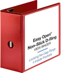 Business Source 5" Red D-ring Binder
