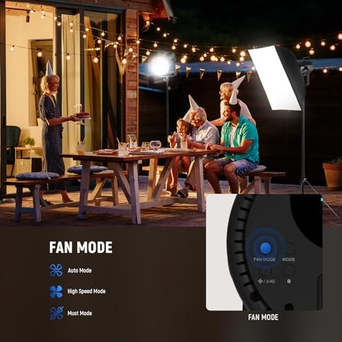 NEEWER CB200C 200W RGBWW COB LED Video Light, APP/2.4G 360° Color 2500K-7500K (Duv±0.0003) 23000lux/m Bowens Metal Shell Silent Continuous Output Lighting TLCI/CRI97+ for Photography Video Recording