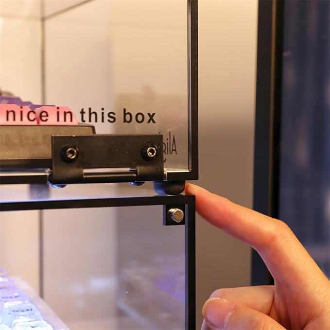 Acrylic Keyboard Storage Display Box, Clear Mechanical Display Rack, Desktop Storage Compartment Placement Rack (One Box)