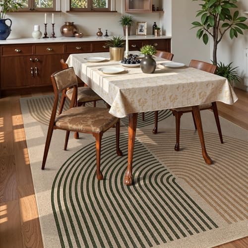Lahome Modern Rainbow Easy Jute Rug 9x12, Large Nature Rugs for Living Room