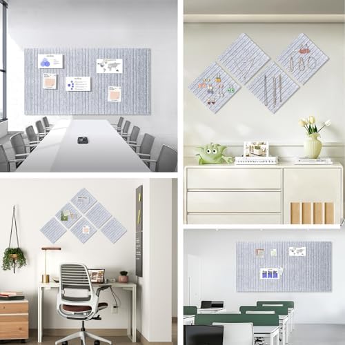 Large Felt Bulletin Board 48" x 24", Light Gray
