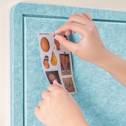 Felt Bulletin Board 24x18 inches, Decorative Pin Board for Home & Office