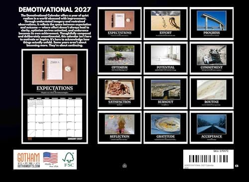 Demotivational Calendar 2027 Demotivation Monthly Wall Calender 12 Month