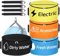 Nilight 4 Pack RV Hose Storage Bag, Waterproof Dual Zipper Closure