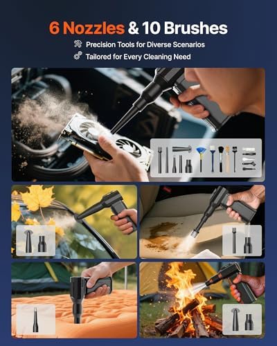 Compressed Air Duster, 130,000RPM Ultra-Powerful Electric Air Duster