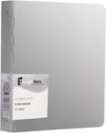 JAM PAPER Aluminium 1.5 inch Binders - Silver Aluminum 3 Ring Binder - Sold Individually