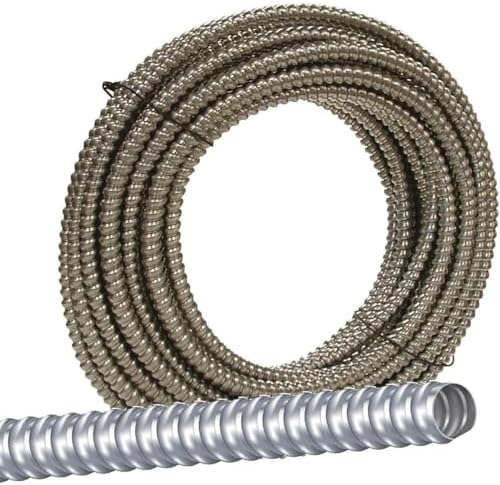 Southwire 55082122 Alflex 1/2-Inch-by-50-Foot Reduced Wall Flexible Aluminum Conduit
