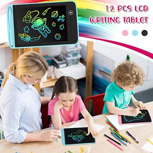 Zhehao 12 Pcs LCD Writing Tablet for Kid 6.5'' Doodle Board Drawing Tablet