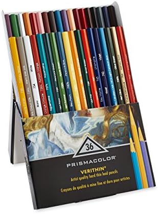 Prismacolor Premier Verithin Colored Pencils, Adult Coloring, 36 Pack