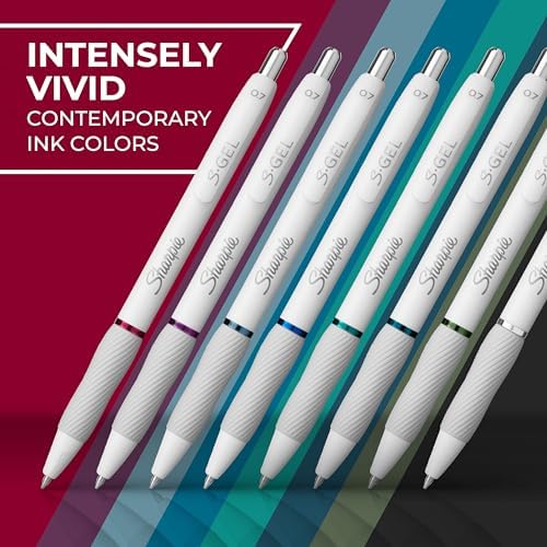 Sharpie S-Gel Pens, Fashion Barrel Gel Pens, Pearl White Body, Medium (0.7mm) Point, USA 250th Anniversary Edition, 1 Count (Pack of 144)