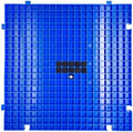 Stained Glass Cutting Mat，12" x 12" Solid Bottom Grid Mat Glass Cutting Tools, Blue, 1 Pack