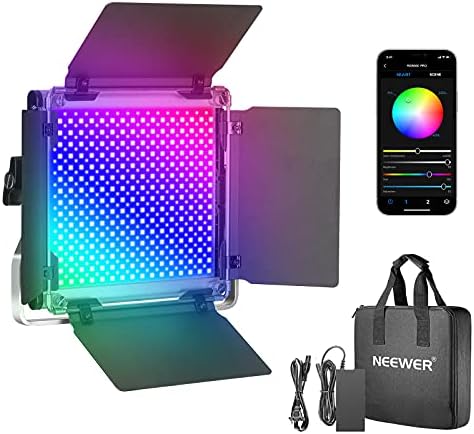 NEEWER 660 PRO RGB LED Video Light with App Control/Barn Door/U Bracket